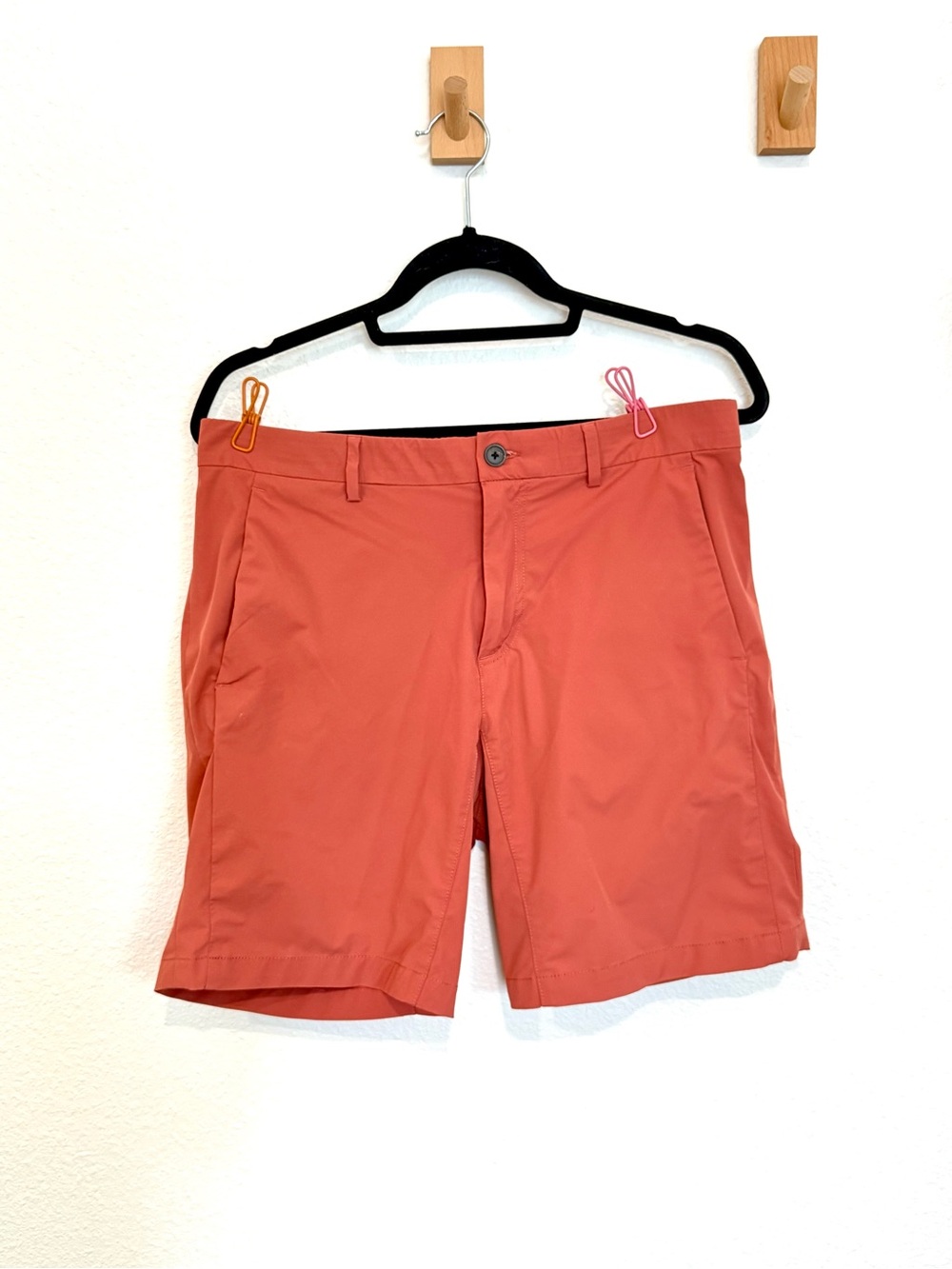 Perry Ellis Performance Stretch Coral Red Men's Shorts 32